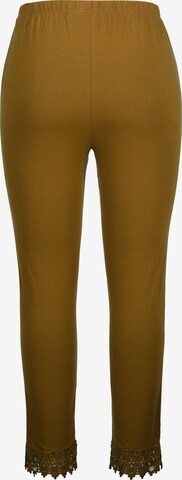 Ulla Popken Skinny Leggings (GOTS) in Braun