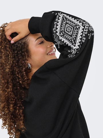 ONLY Sweatshirt 'ONLCally' in Schwarz