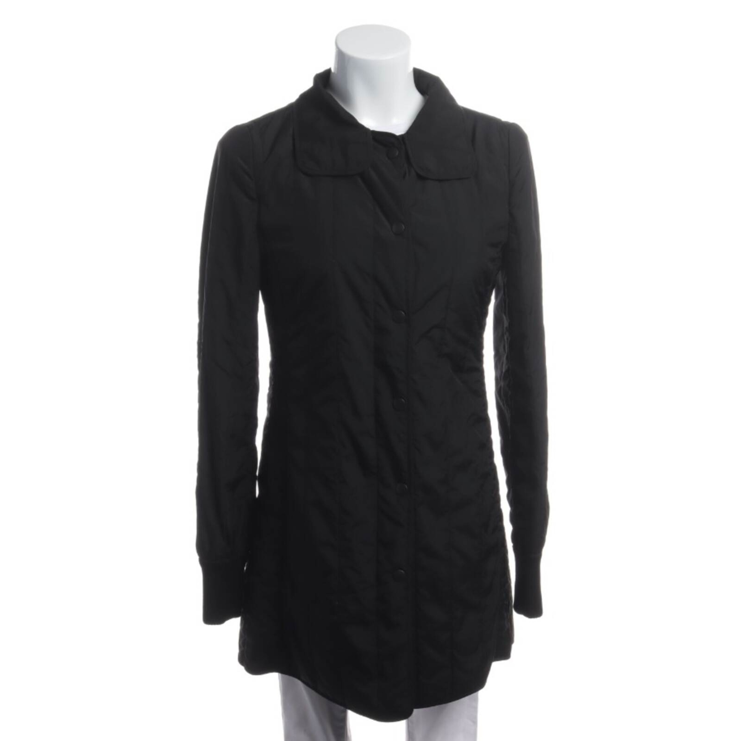 AKRIS Übergangsjacke S in Schwarz: Vorderseite