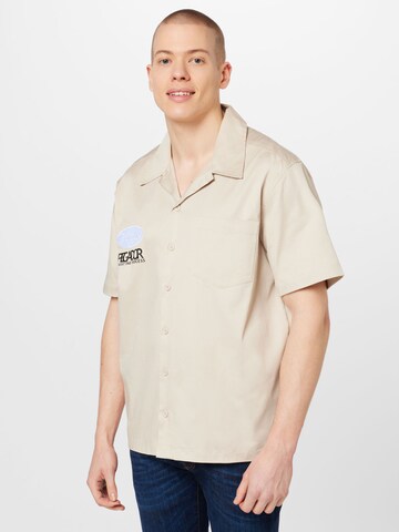 Pegador Comfort fit Button Up Shirt 'Briar' in Beige: front