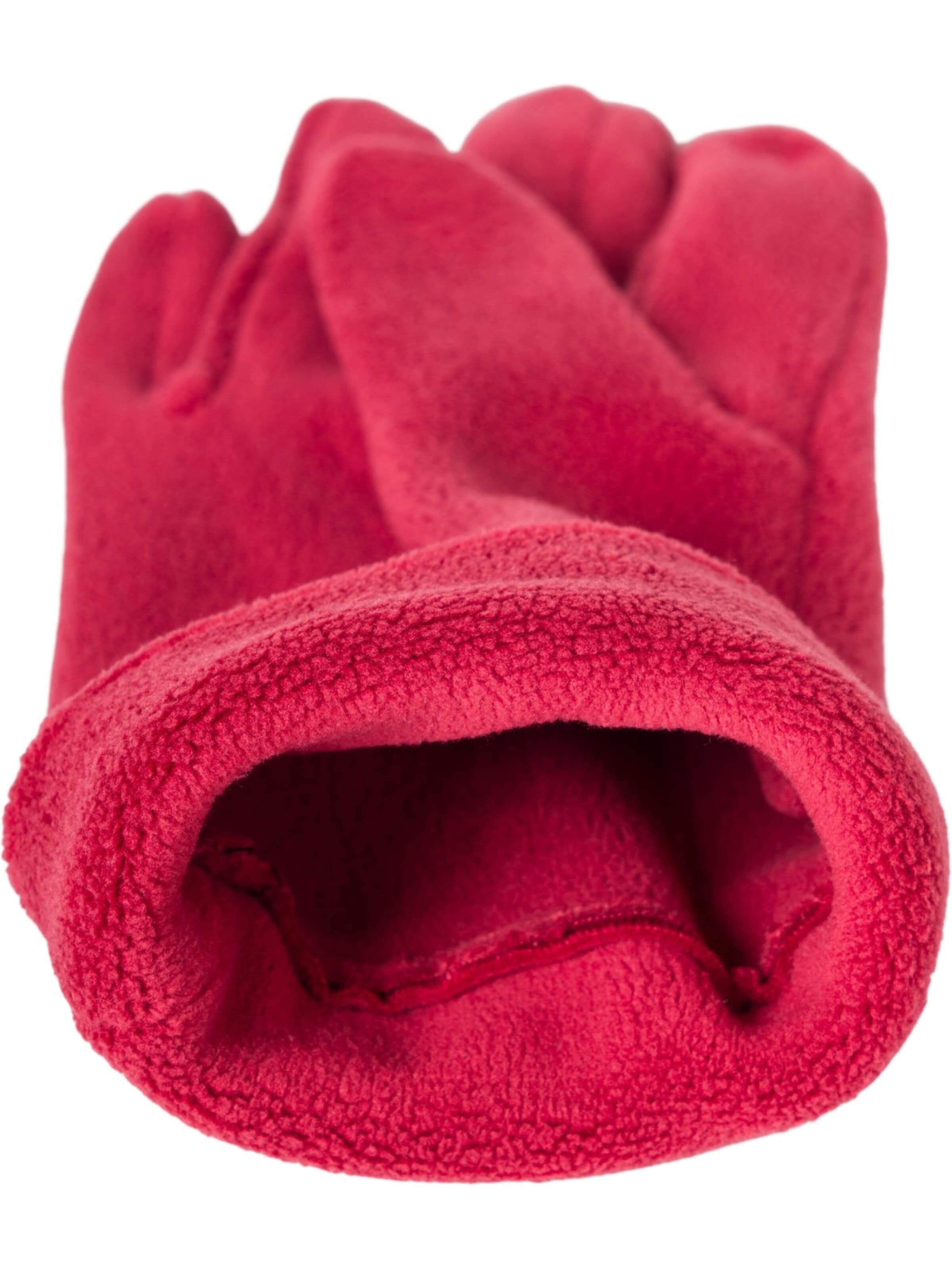 styleBREAKER Fingerhandschuhe 'Einfarbige Touchscreen Fleece Handschuhe'‌‌ in Rot