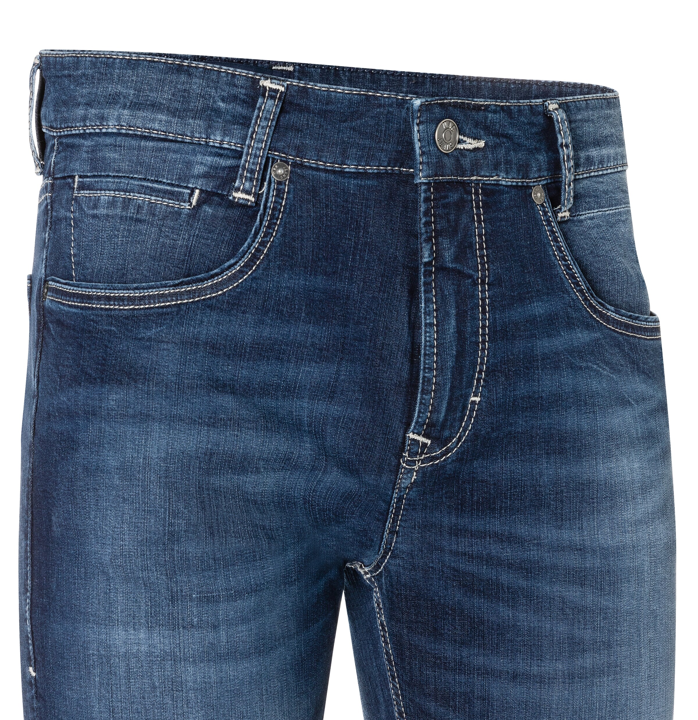 MAC Slimfit Jeans 'Arne-Pipe' in Blau