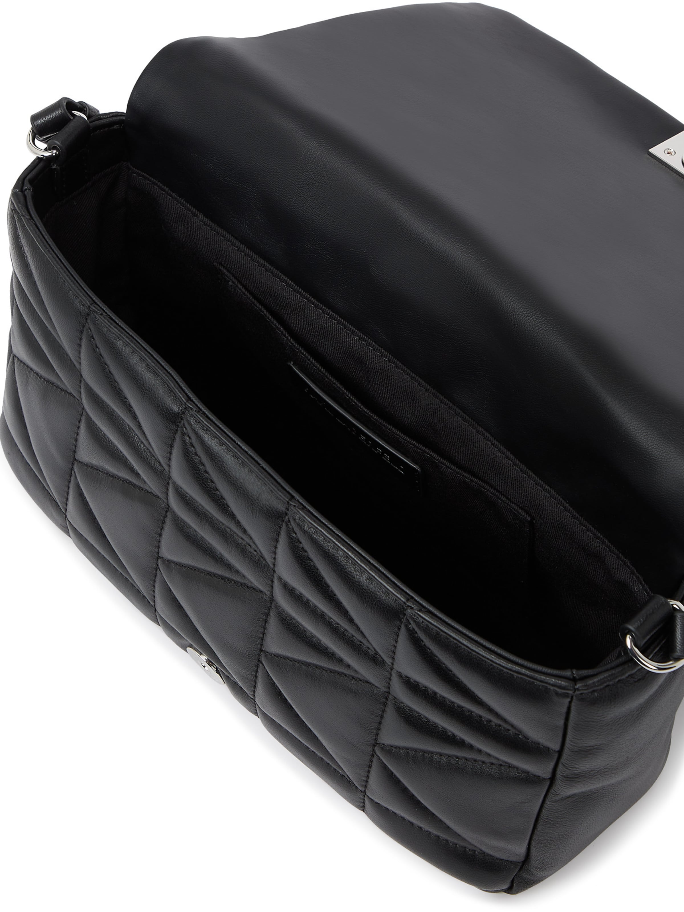 melns Karl Lagerfeld Pleca soma ' K/KUILT MITTELGROSSE SCHULTERTASCHE '