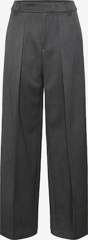 InWearWide Leg/ Široke nogavice Hlače na crtu - siva boja: prednji dio