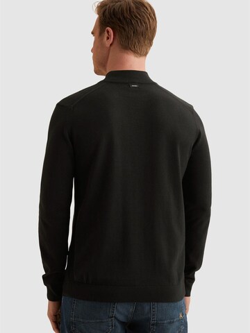 VANGUARD Trui 'Pullover in cotton/modal with mockneck' in Zwart