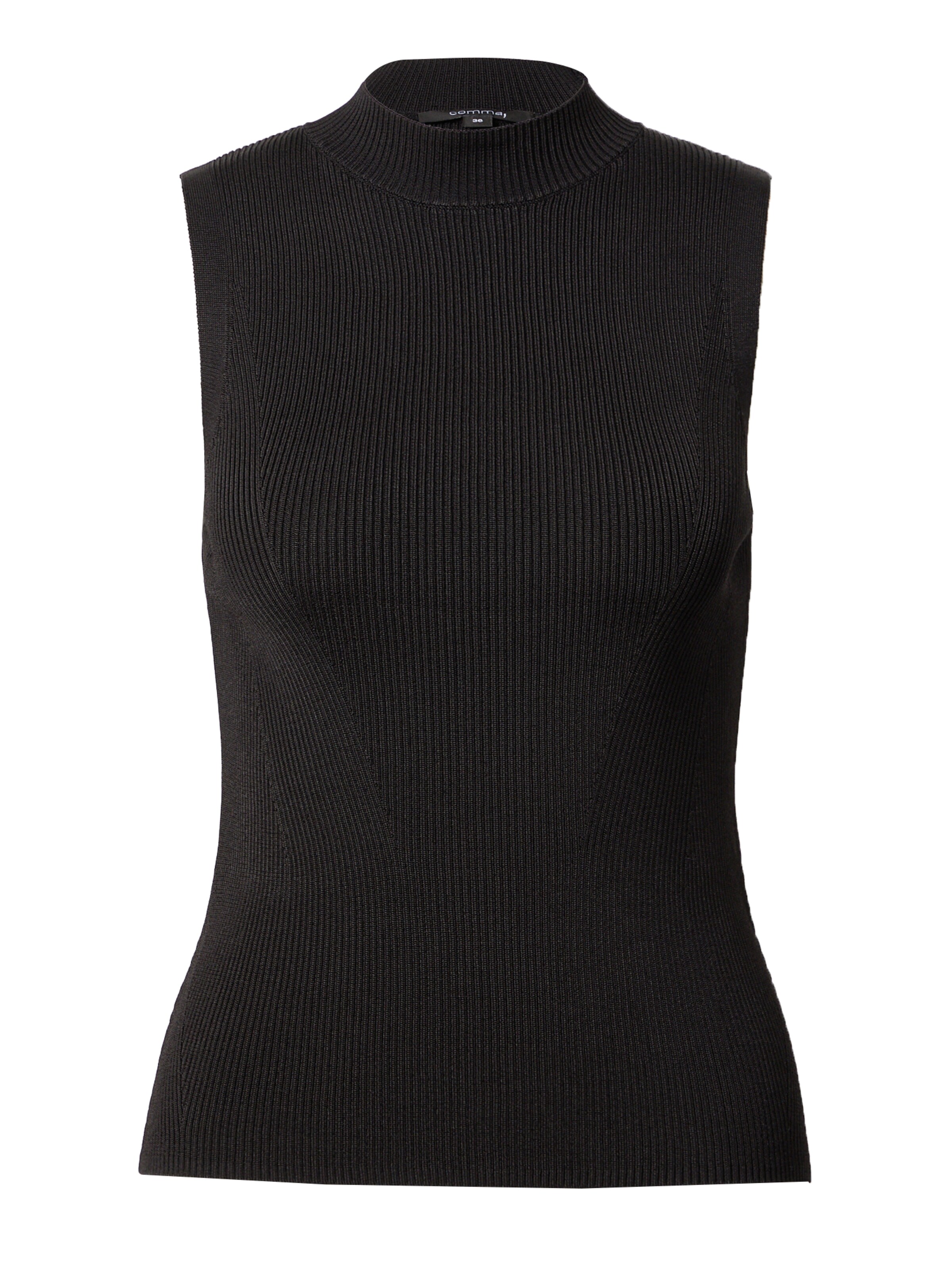 Tops en tricot COMMA en noir : devant