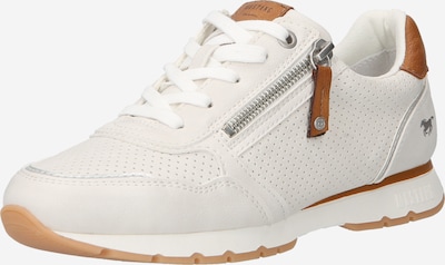 Sneaker low MUSTANG pe maro coniac / gri deschis / alb, Vizualizare produs