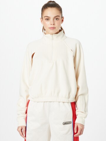 Sweat de sport ADIDAS SPORTSWEAR en blanc : devant