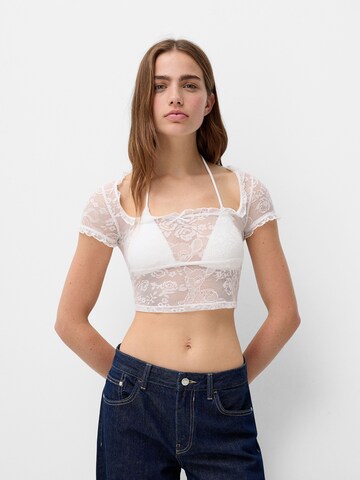 Maglietta di Bershka in bianco: frontale