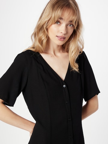 Monki Shirt Dress in Black