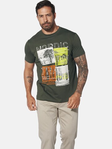 Jan Vanderstorm Shirt 'Tandrup' in Groen: voorkant