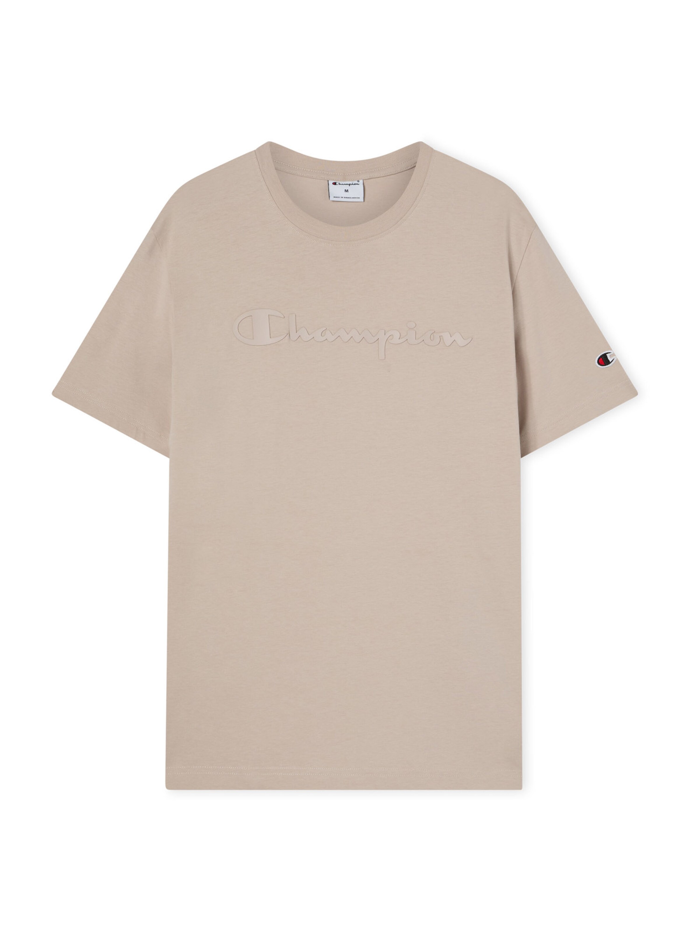 Champion - Camisa em cinzento: frente