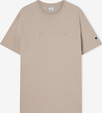 Champion - Camisa em cinzento: frente