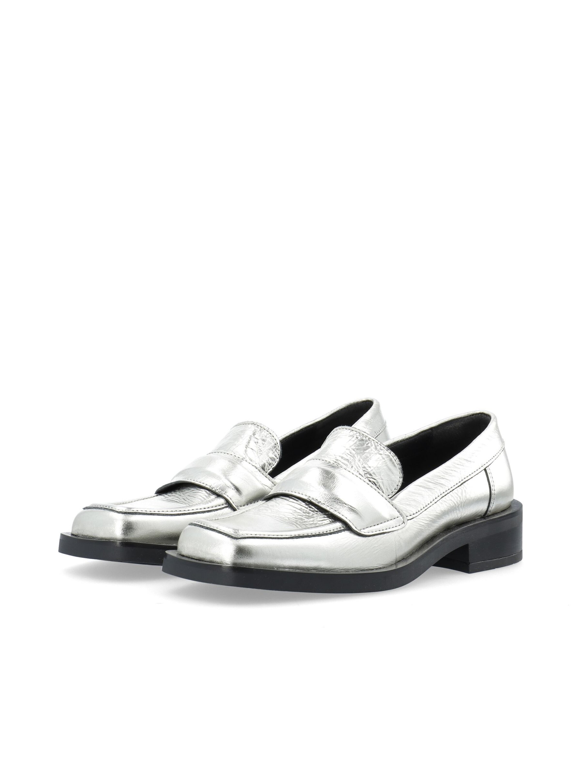 Bianco Slip-ons 'Sofie' in Silver