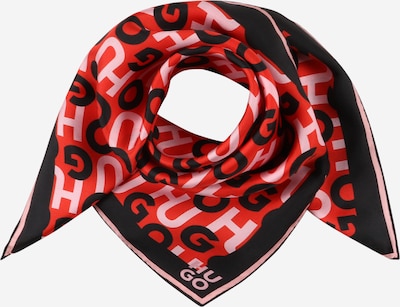 HUGO Écharpe en rose / rouge / noir, Vue avec produit