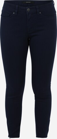 Vero Moda Petite Skinny Jeans 'HOT SEVEN' in Blauw: voorkant