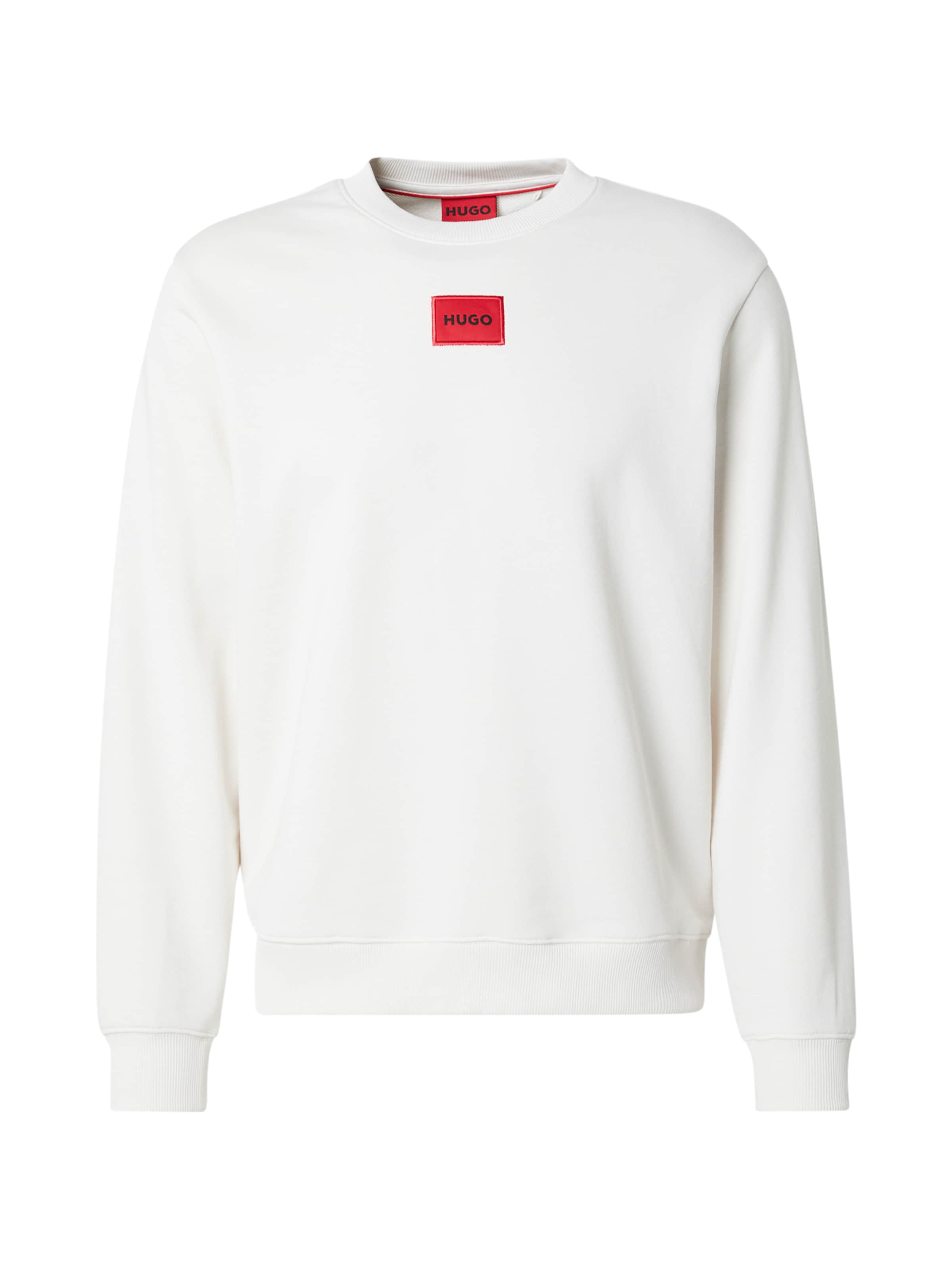 Bluză de molton 'Diragol212' de la HUGO pe alb: față