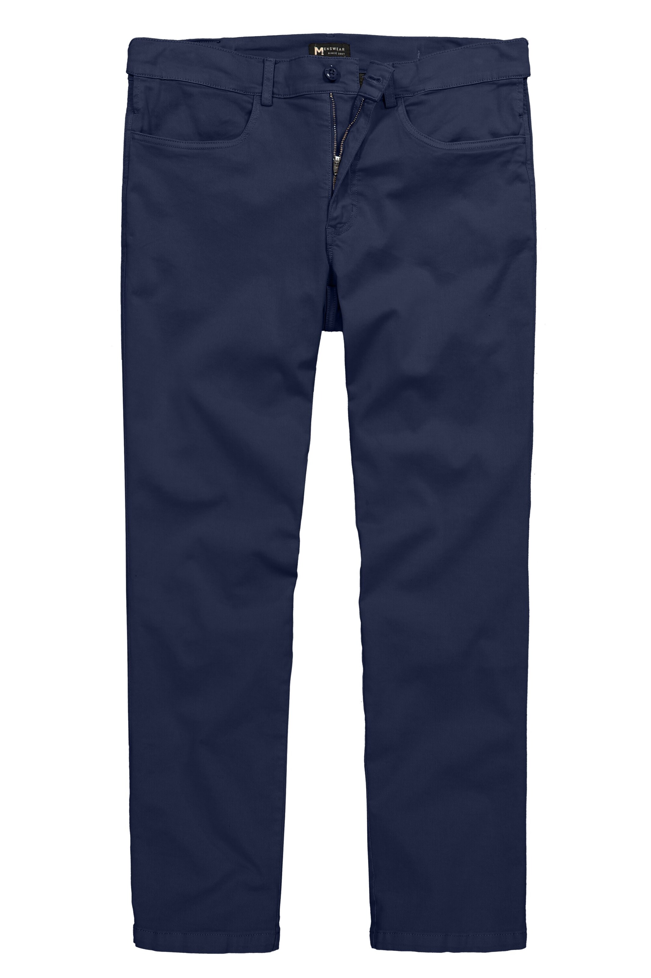 Men Plus Pants in Blue: front
