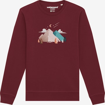 Felpa 'Night & Clouds' di Watapparel in rosso: frontale