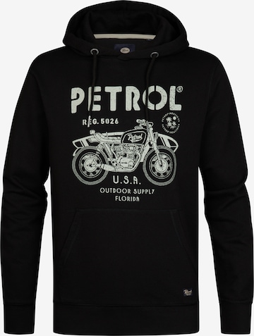 Petrol Industries Sweatshirt 'Palmcove' in Black: front