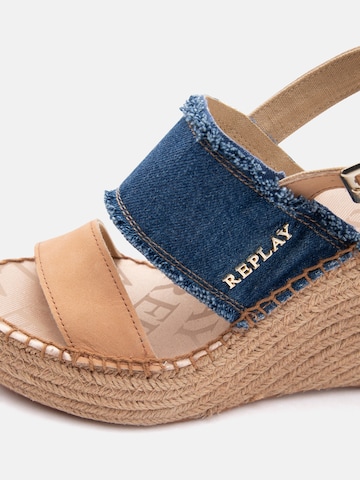 REPLAY Sandal 'JESS DOUBLE X' in Blue