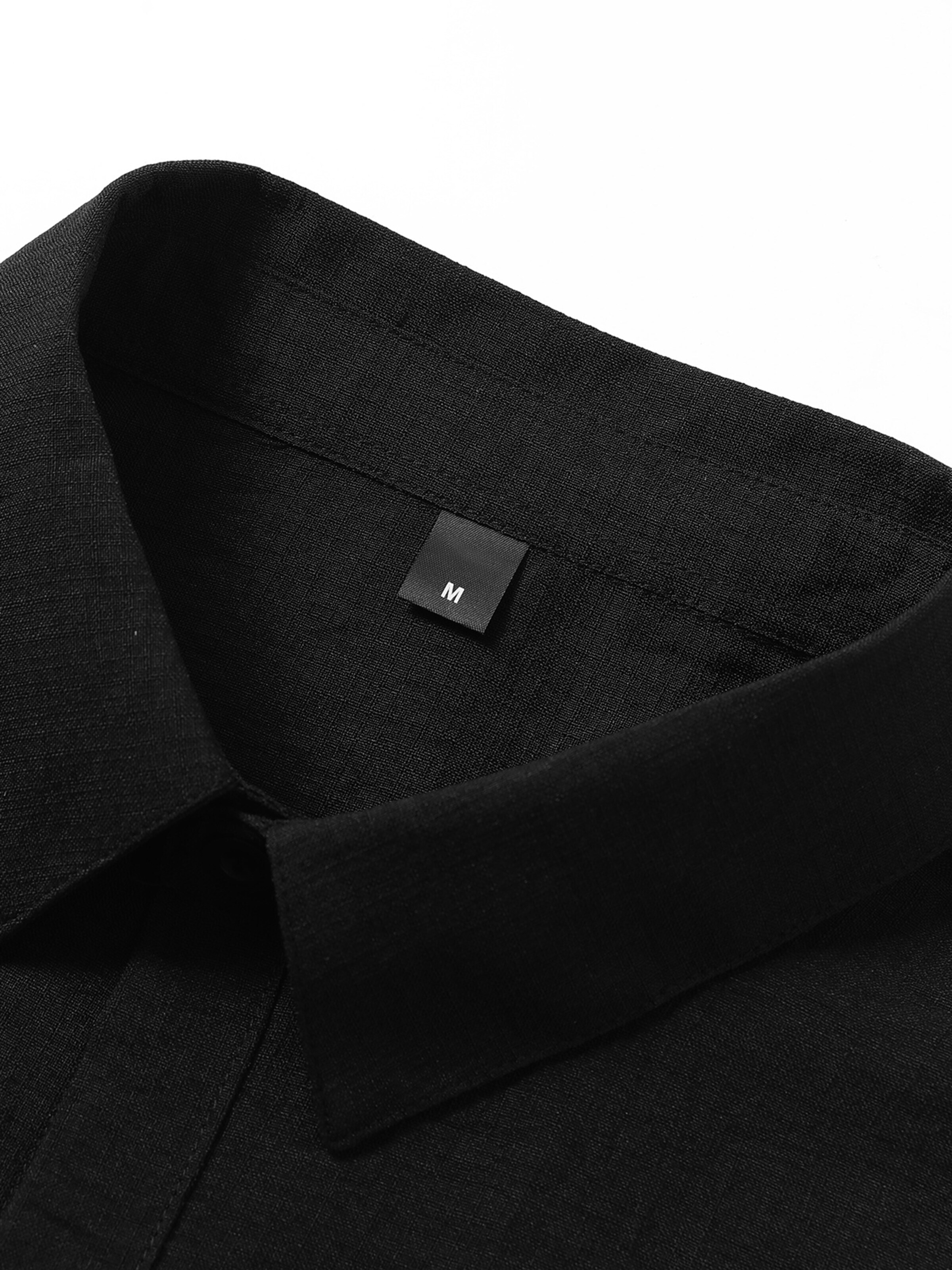 ALLTHEMEN Comfort fit Button Up Shirt 'Leichtmut' in Black