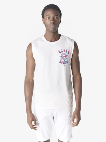 Maglietta di KOROSHI in bianco: frontale