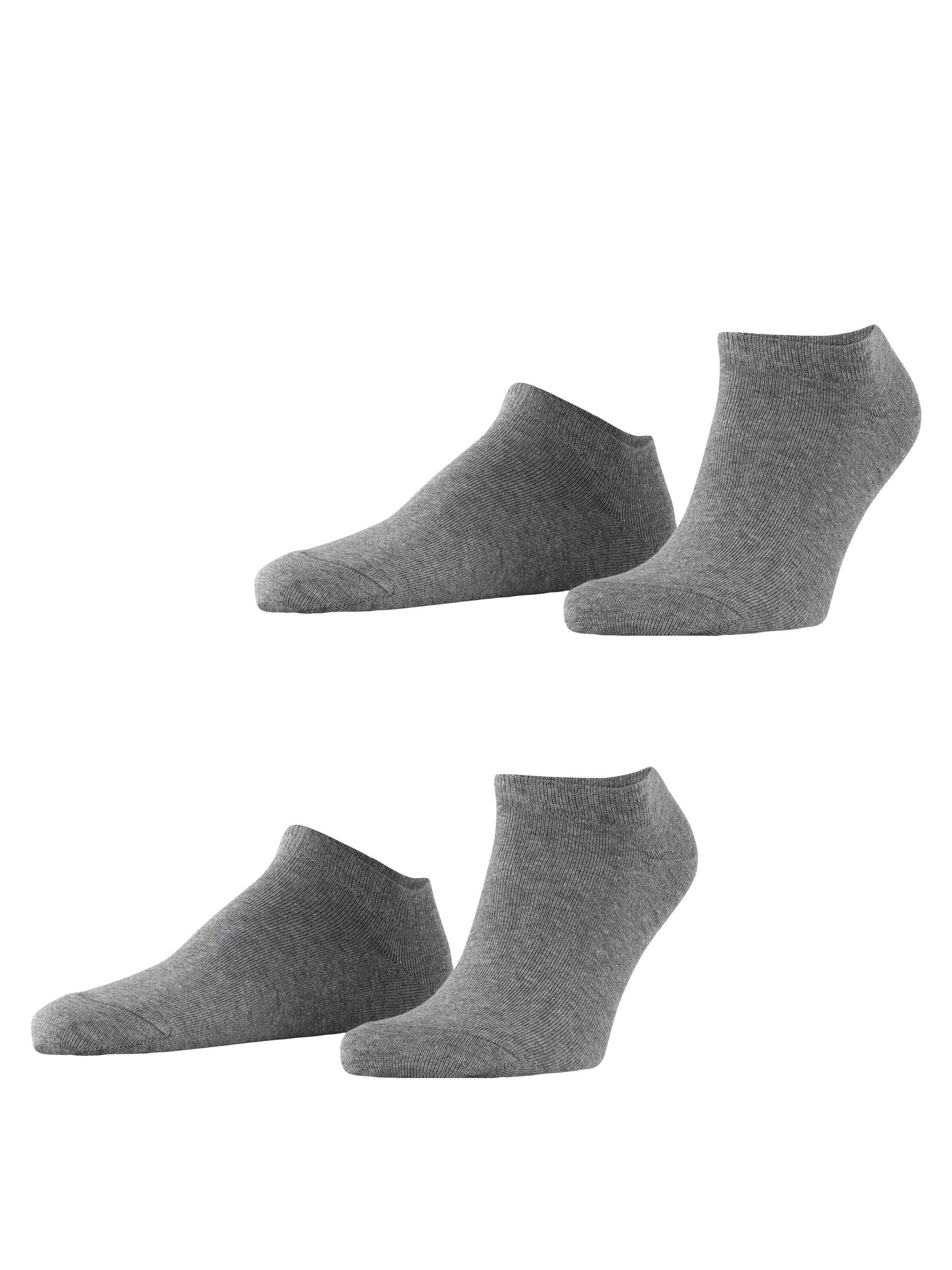 ESPRIT Füßlinge 'Basic Uni 2-Pack'‌‌‌‌‌‌‌ in Grau: Vorderseite
