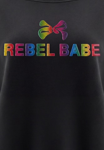 MYMO Sweatshirt in Zwart