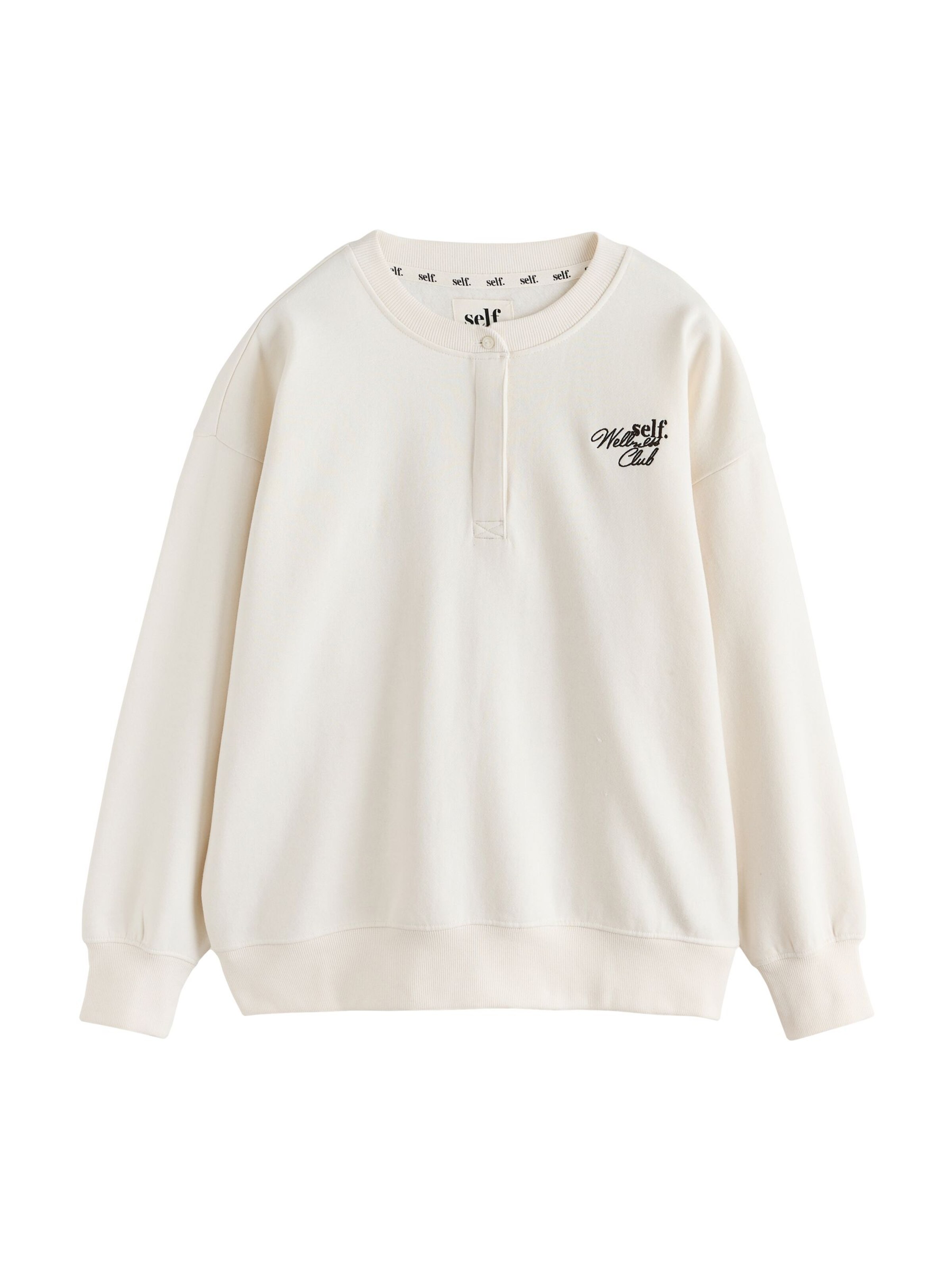 self. Sweatshirt i beige: forside