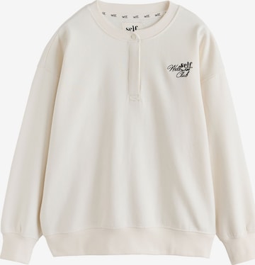self. Sweatshirt i beige: forside