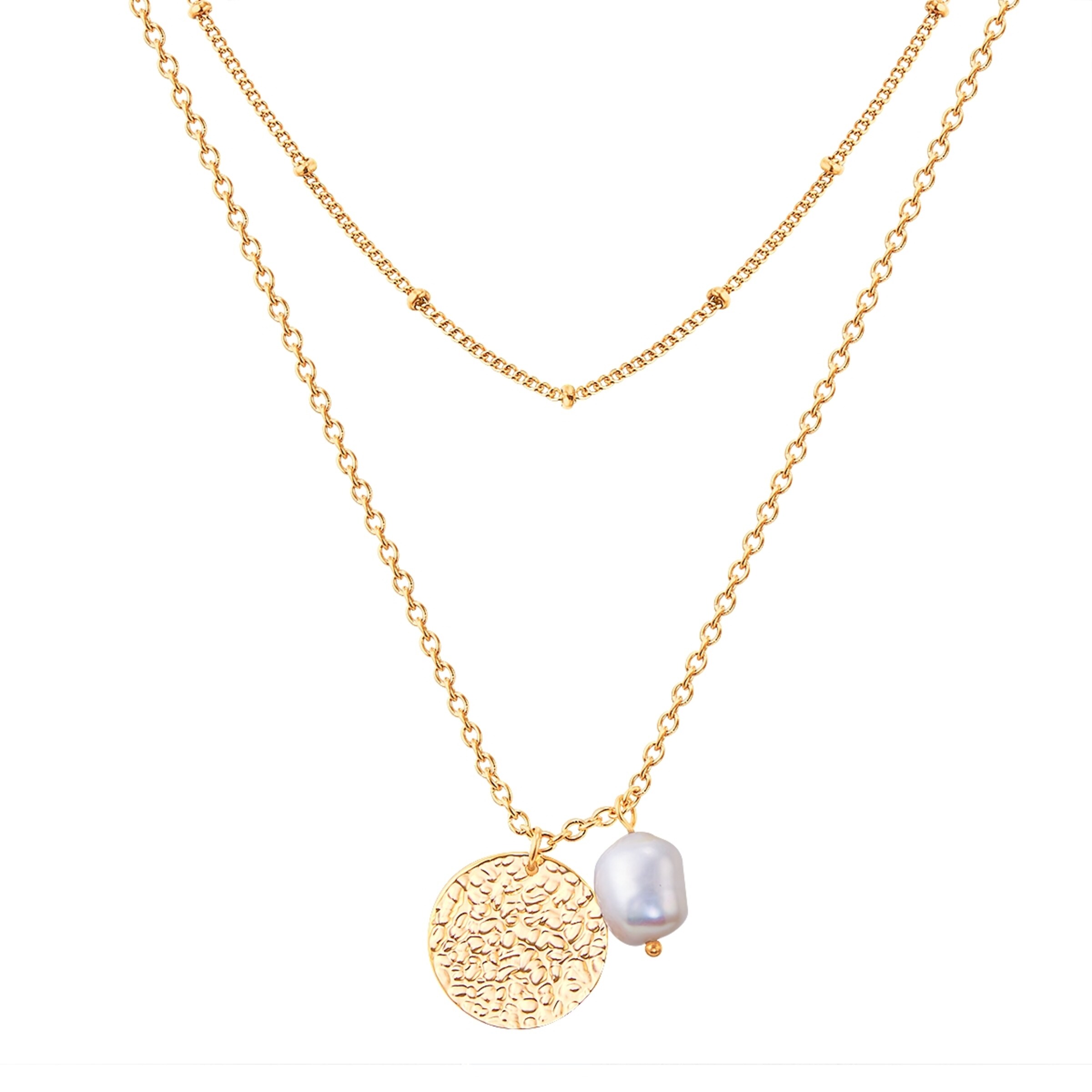 Valero Pearls Ketting in Goud: voorkant