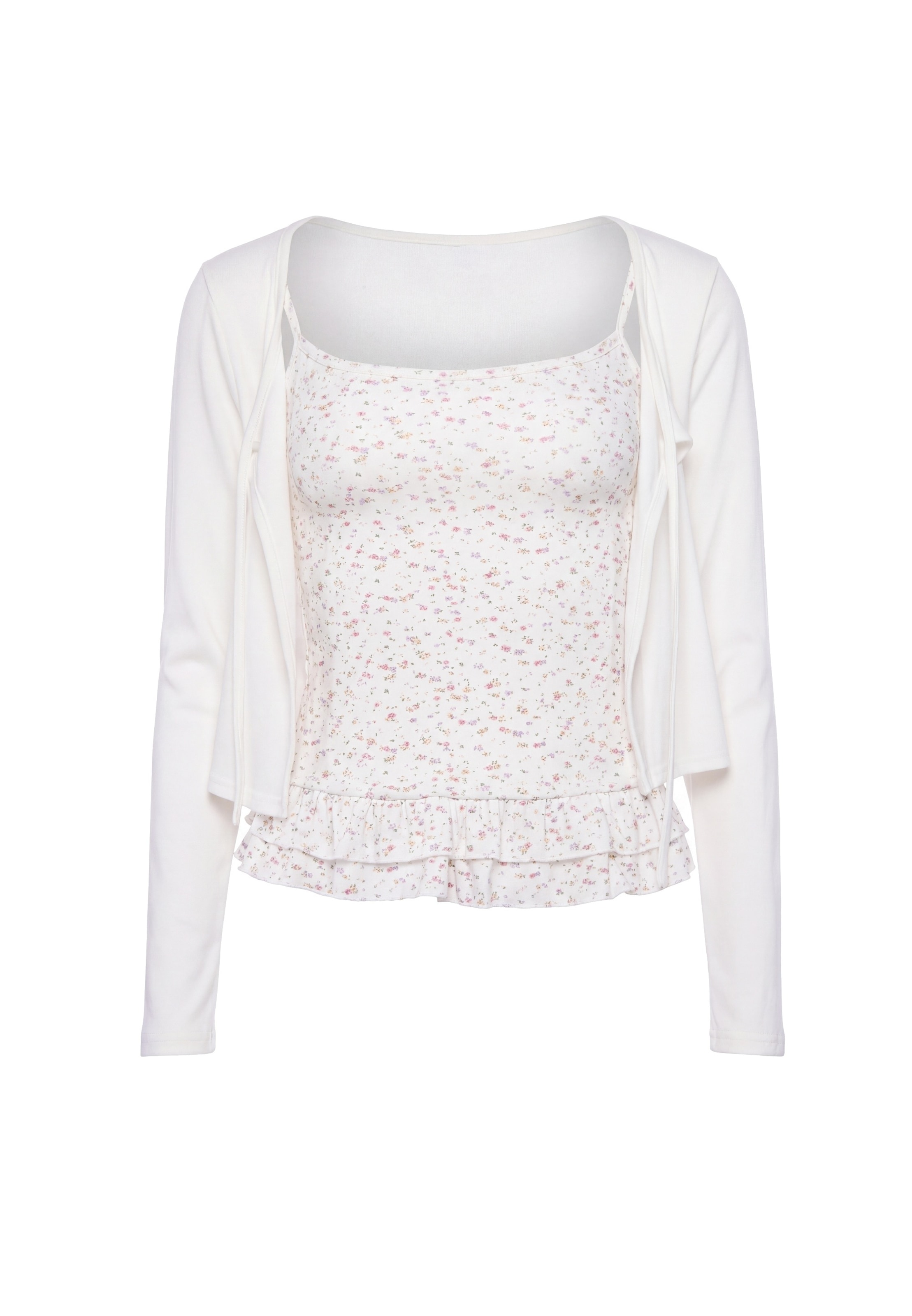 usha BLACK LABEL Casaco de malha em XS em mistura de cores / offwhite, Vista do artigo