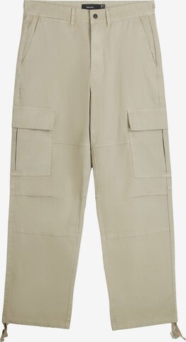 Bershka Loose fit Cargo trousers in Brown: front