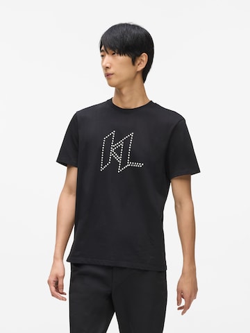 Karl Lagerfeld Shirt in Zwart: voorkant