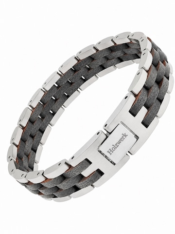 Holzwerk Armband 'EDERSEE'‌‌‌‌‌‌‌ in Grau: Vorderseite