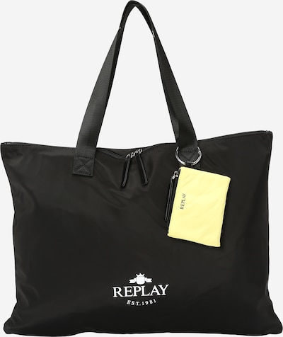 REPLAY Shopper in Light yellow / Black / White, Item view