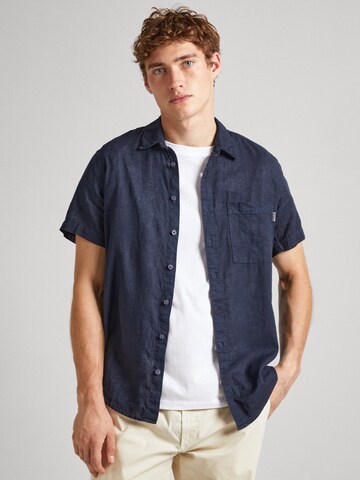 Pepe Jeans Regular Fit Hemd in Blau: predná strana