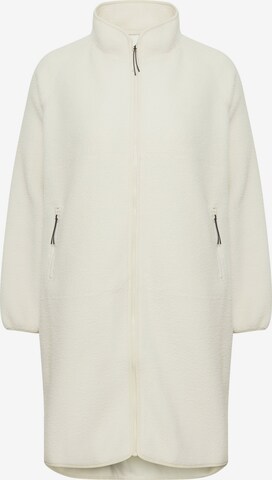 Fransa Curve Winter Jacket in White: front