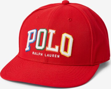Polo Ralph Lauren Шапка с козирка 'BILL' в червено: отпред