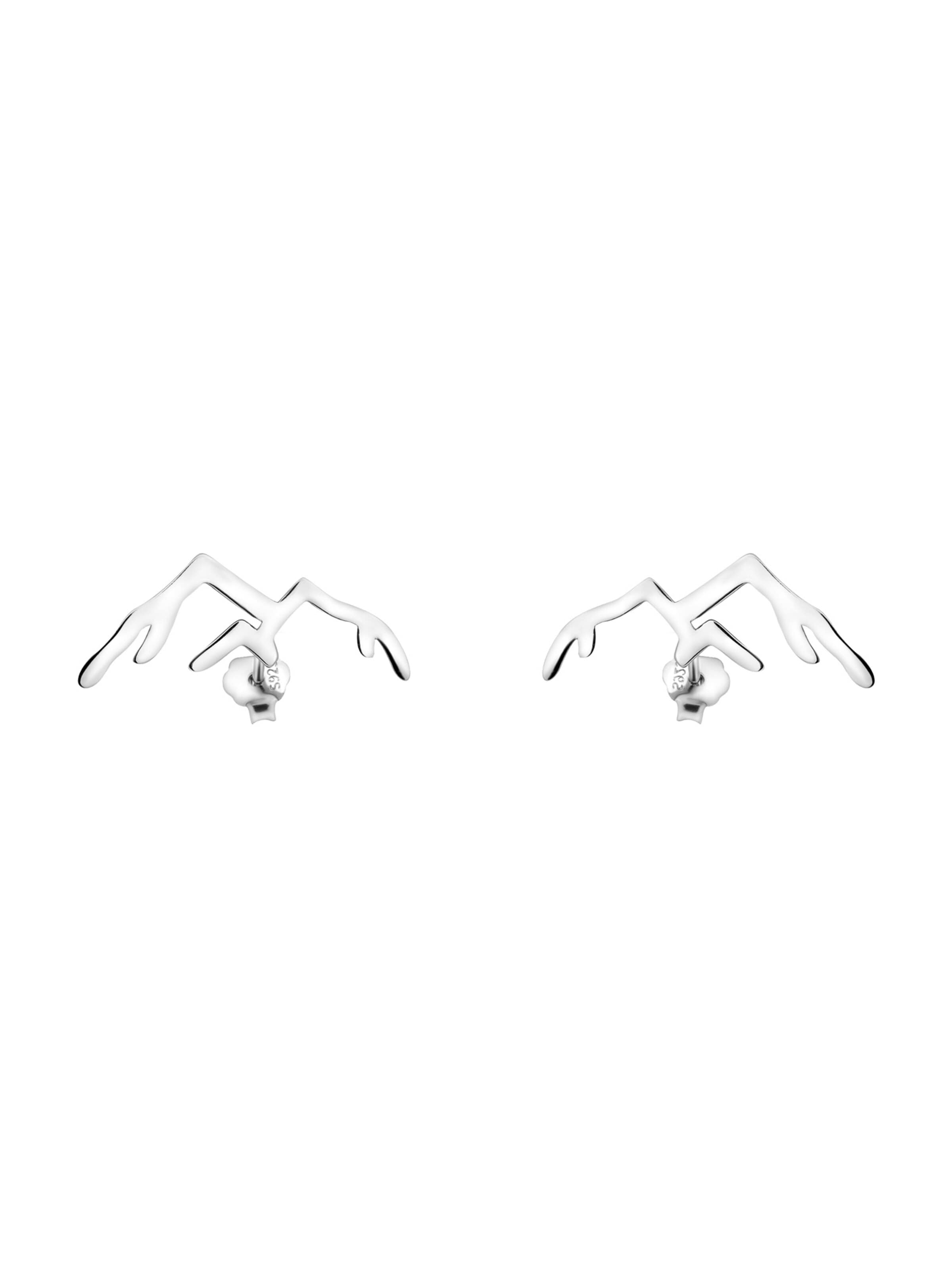 Sofia Milani Earrings 'Mountain' in Silver: front