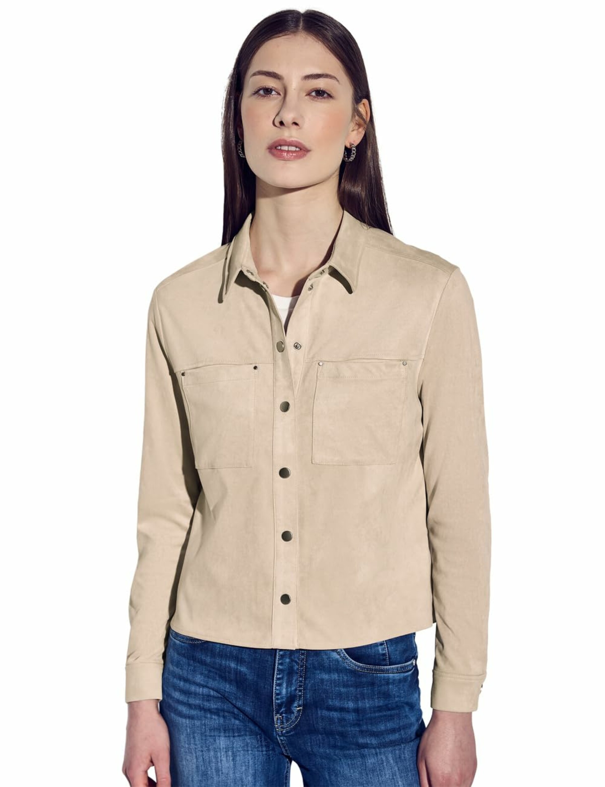 STREET ONE Bluse in Beige: Vorderseite