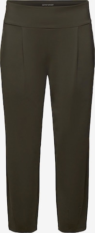 ESPRIT Tapered Workout Pants in Green: front