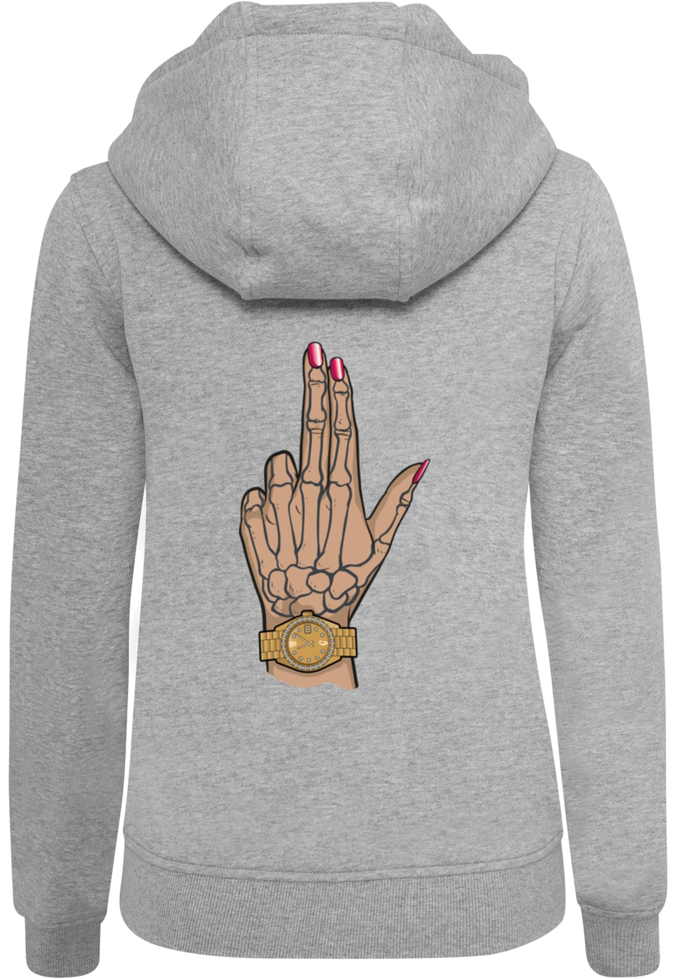 Felpa 'BadGirl Bang' di Mister Tee in grigio