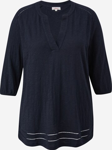 s.Oliver Blouse in Blauw: voorkant