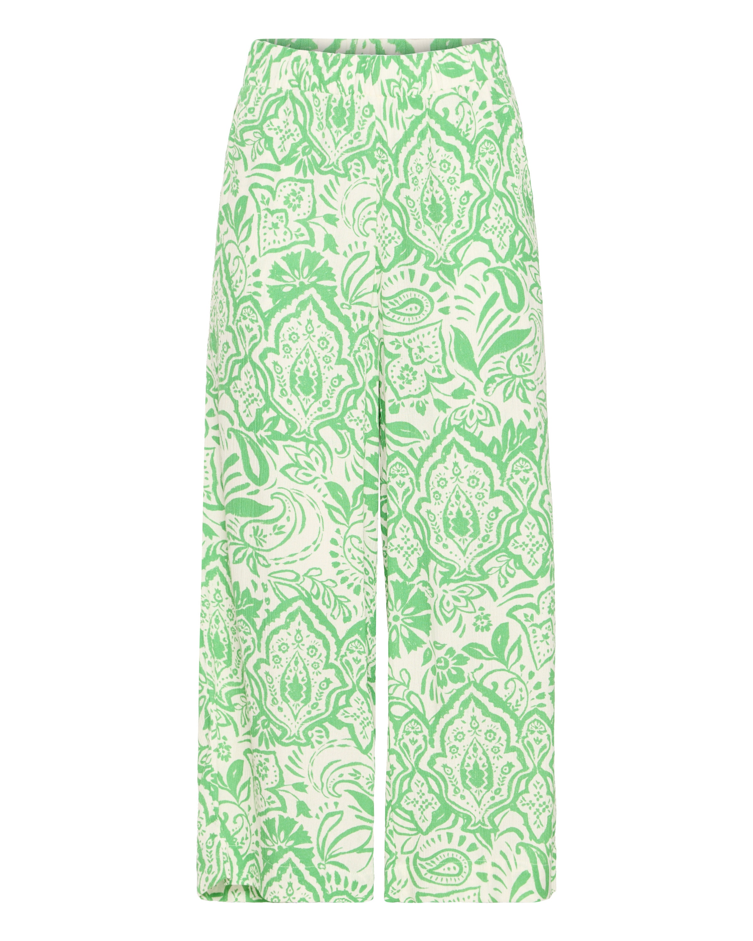 ICHI - Pierna ancha Pantalón en beige: frente