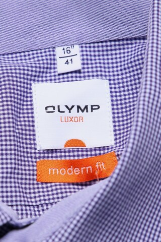 OLYMP Button Up Shirt in L in Blue