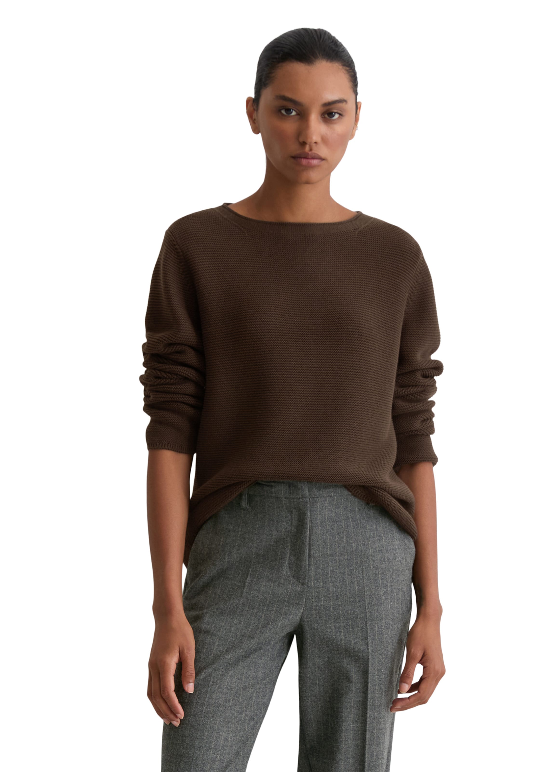 Marc O'Polo Sweater in Brown: front