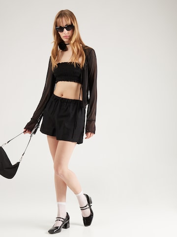 Monki Regular Trousers in Black