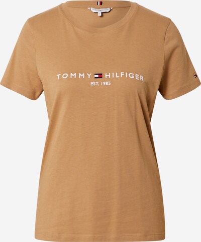 TOMMY HILFIGER Majica | rjava / bela barva, Prikaz izdelka